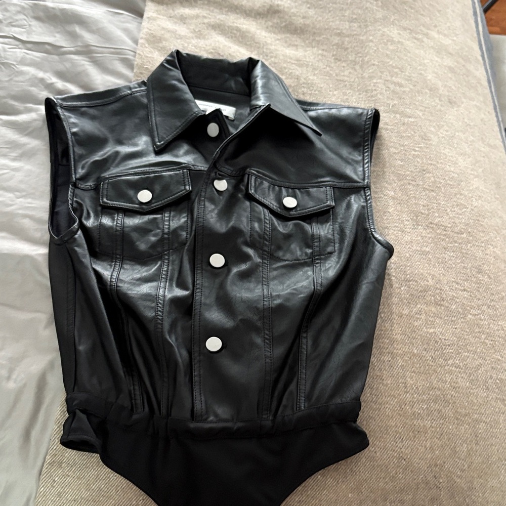 Ronny Kobo Collection Black Leather Outerwear